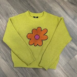 Forever 21 Girls Flower Graphic Sweater (Kids) Size 9/10 NWT